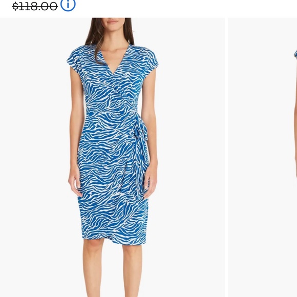 Maggy London Wrap Dress (never worn) - Picture 2 of 3